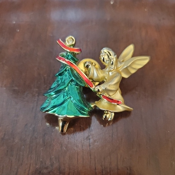 gigi Giusti Jewelry - Vintage 1990s Gigi Giusti Angel Pin *SIGNED*